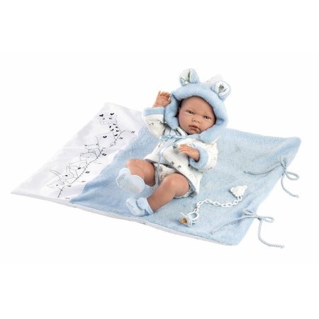 Llorens 73897 NEW BORN CHLAPEEK - realistick panenka miminko s celovinylovm tlem 40 cm